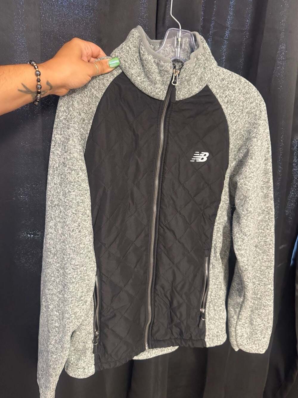 New Balance Women's Quilted Hybrid Full-Zip Jacket Size S